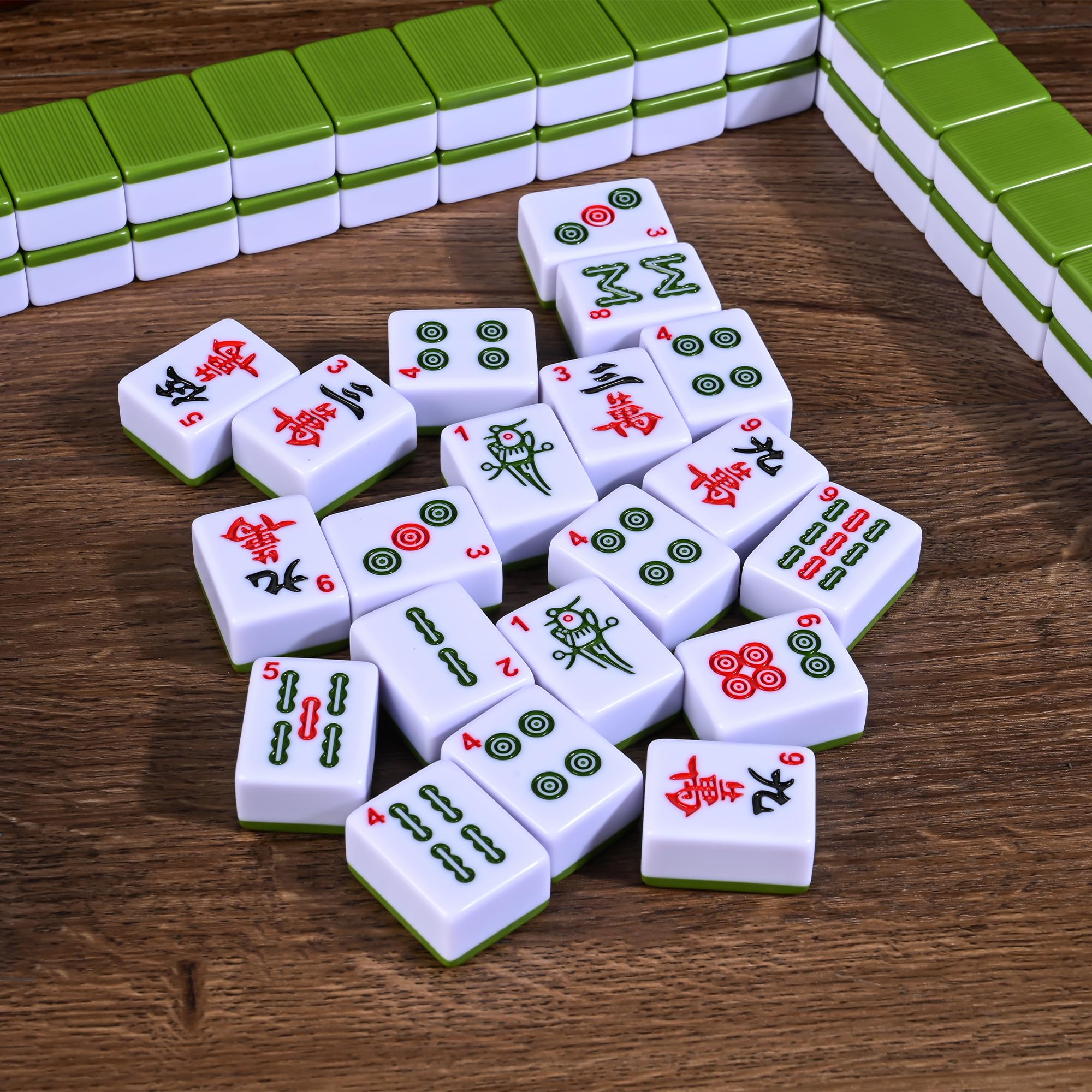 Amazon.com: DSNGEZ Chinese Traditional Green Large Mahjong Set